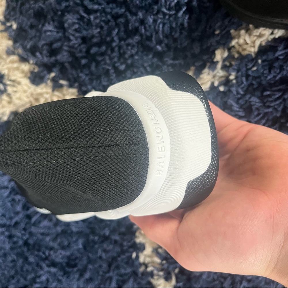 Balenciaga Black and White Sneakers